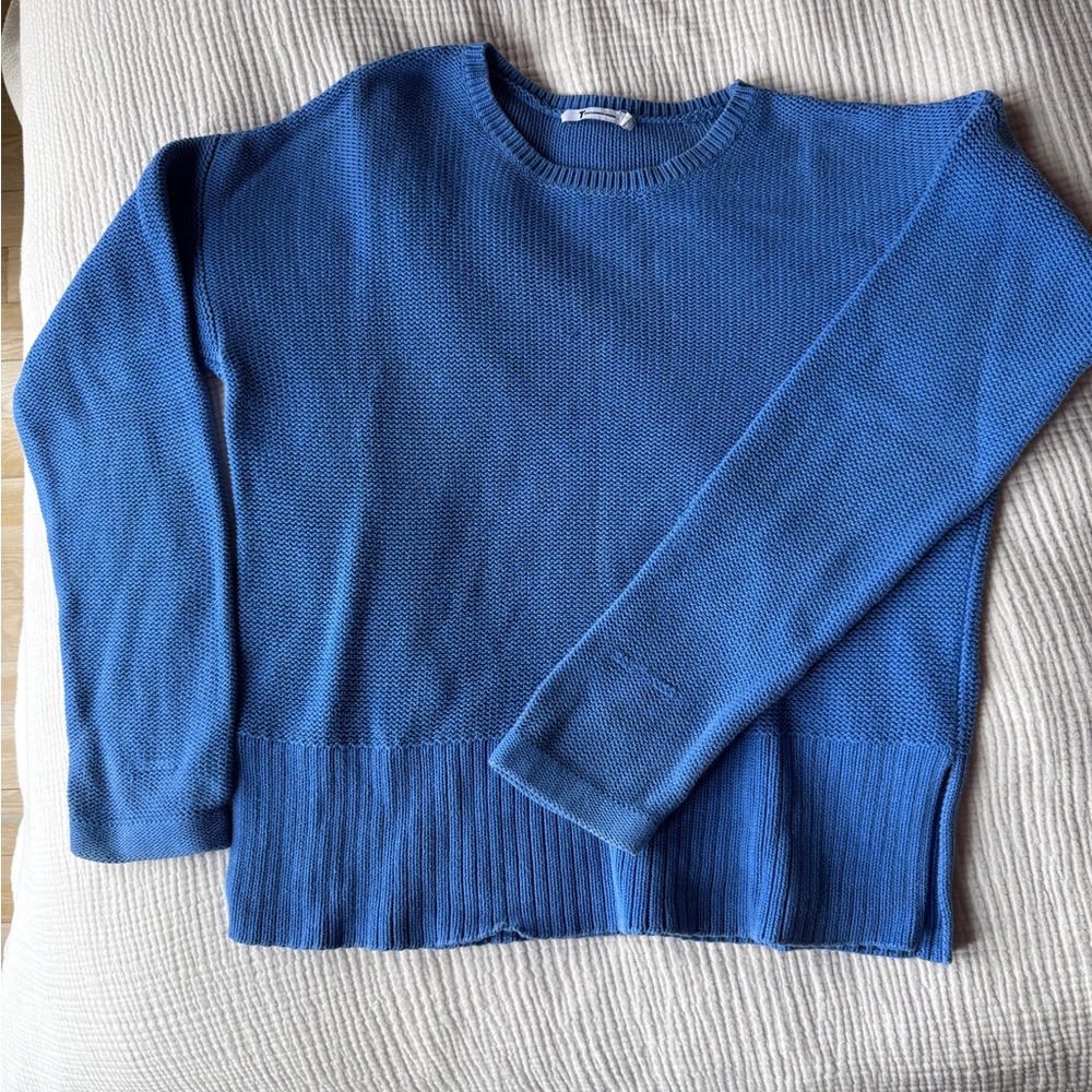 T by Alexander Wang Blue Knit Sweater